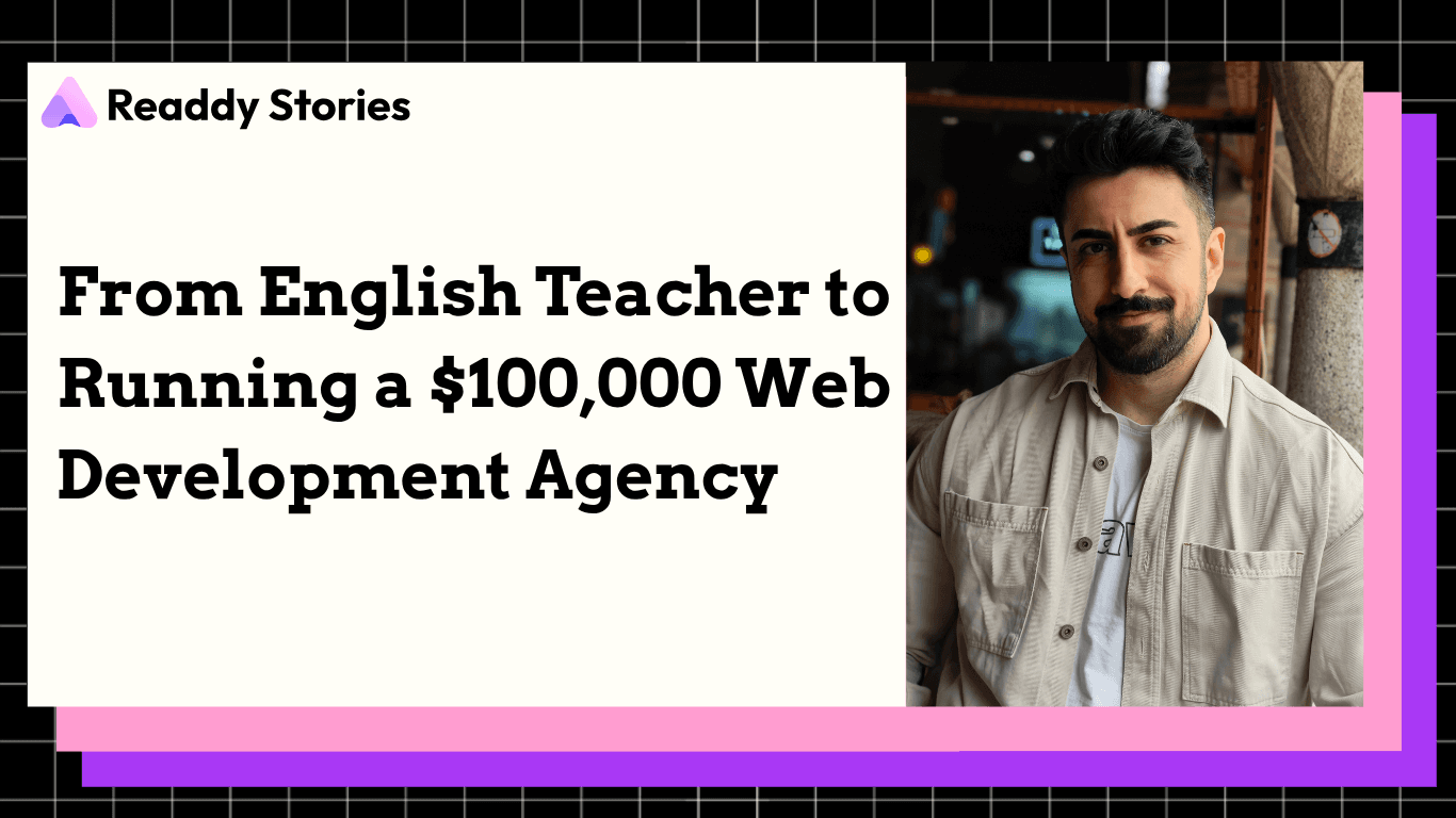 Cover Image for From English Teacher to Running a $40k Web Development Agency: Umut Topal's Story
