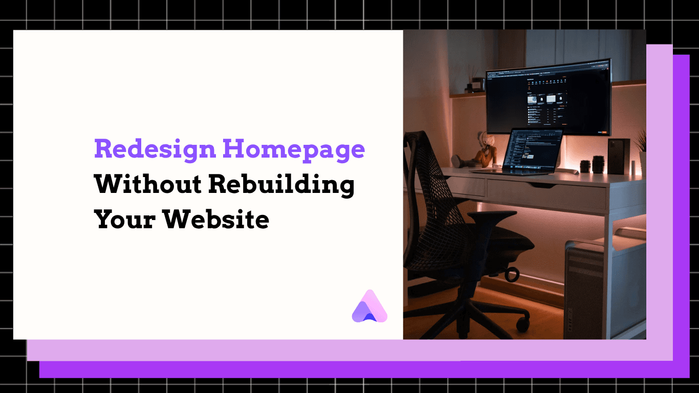The AI Website Builder for Redesigning Only Your Homepage