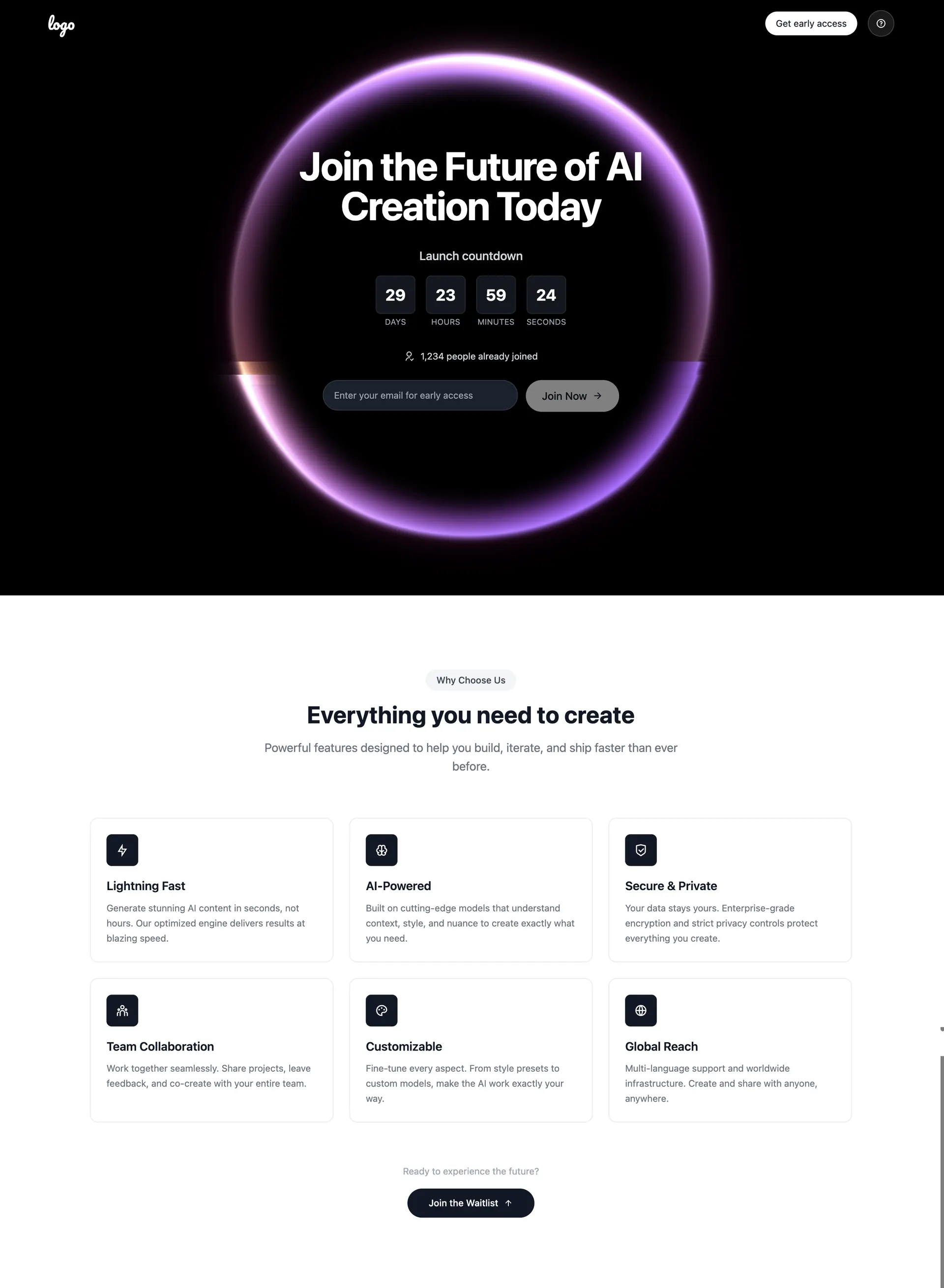 AI One Page Website Builder