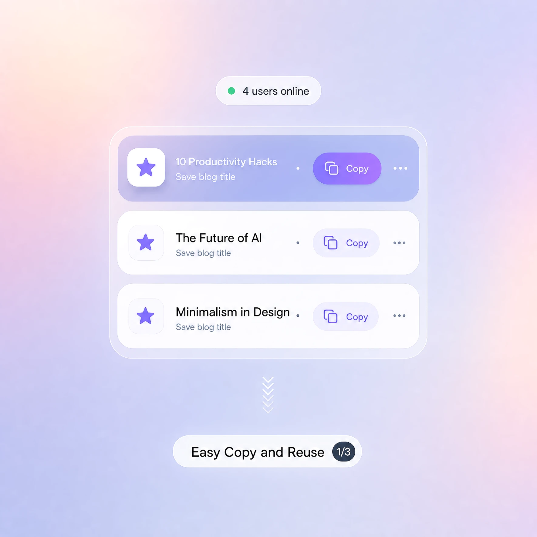 One-click copy illustration