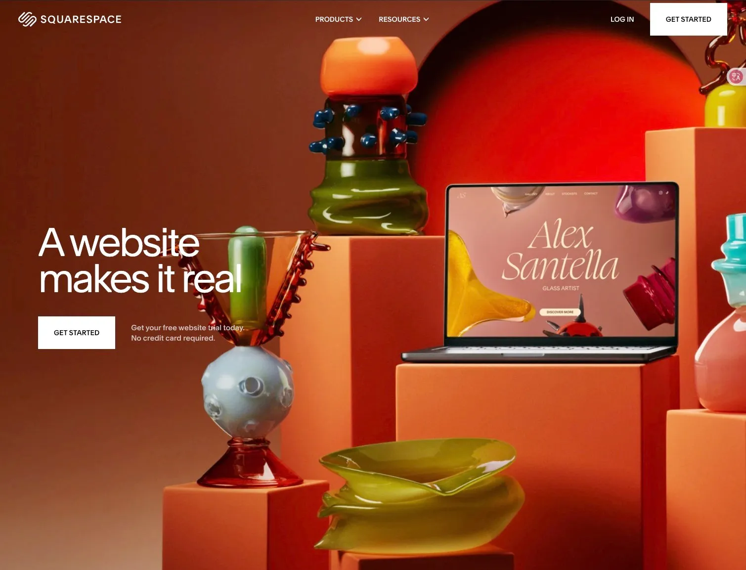 Squarespace home page