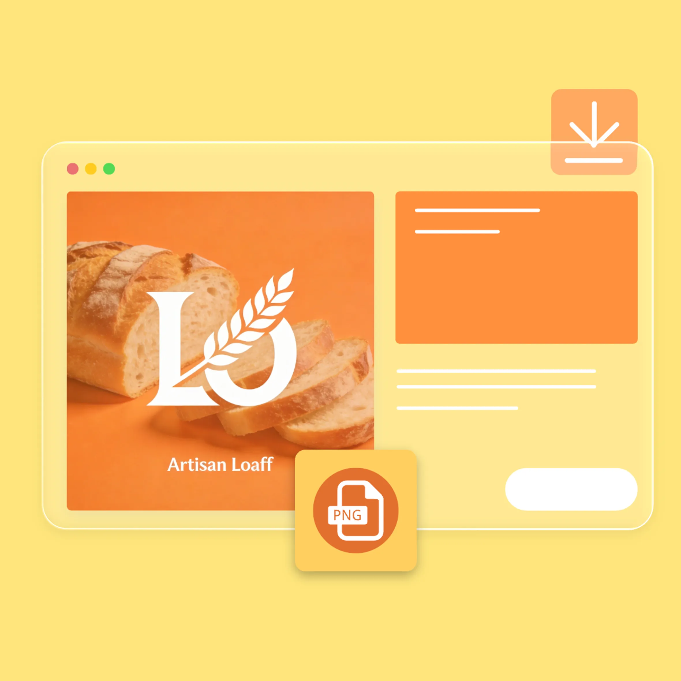 Interface amigável do gerador de logos IA para inserir detalhes da marca