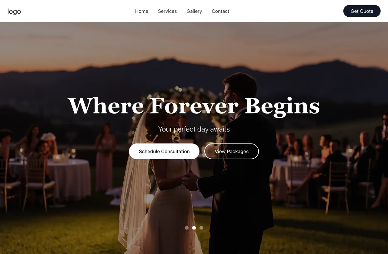 Wedding Planner Site