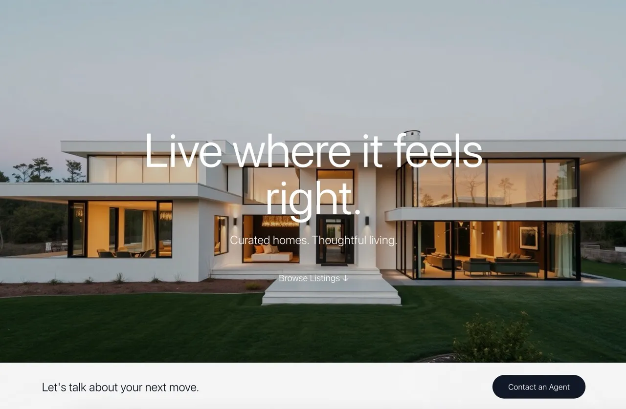 Luxury Real Estate Website Template