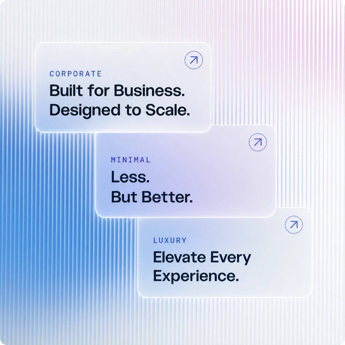 Multiple style options illustration
