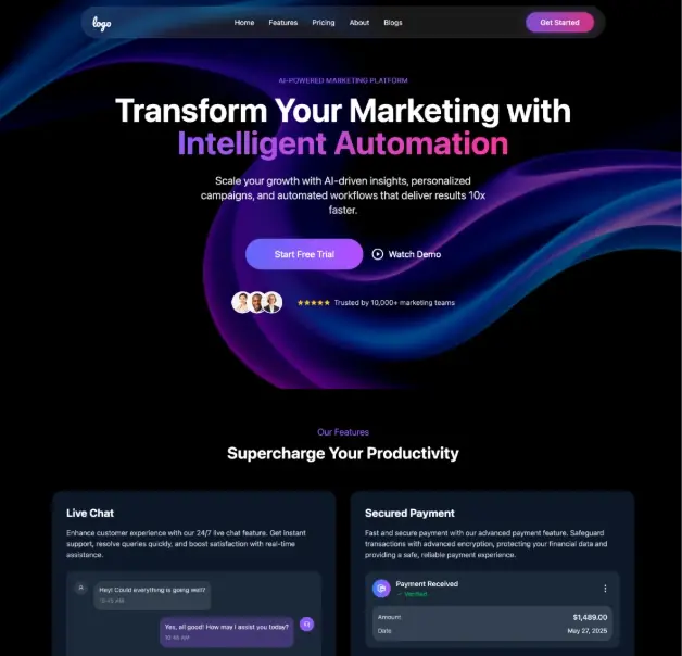 AI No-Code Website Builder