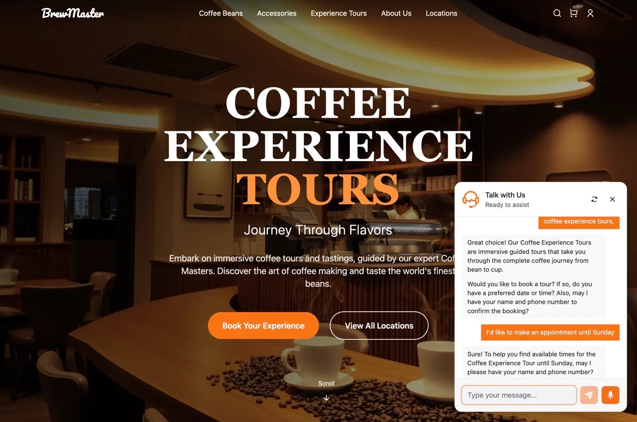 Readdy Agent Demo Interface